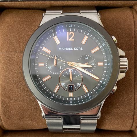 Michael Kors Chronograph Quartz Gunmetal Dial Men's Watch 